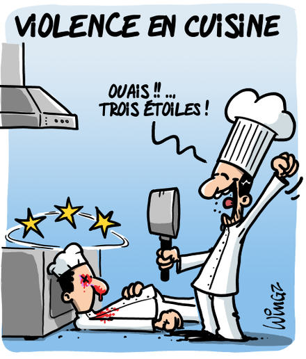 violence en cuisine - Wingz - Le Bouche à Oreille