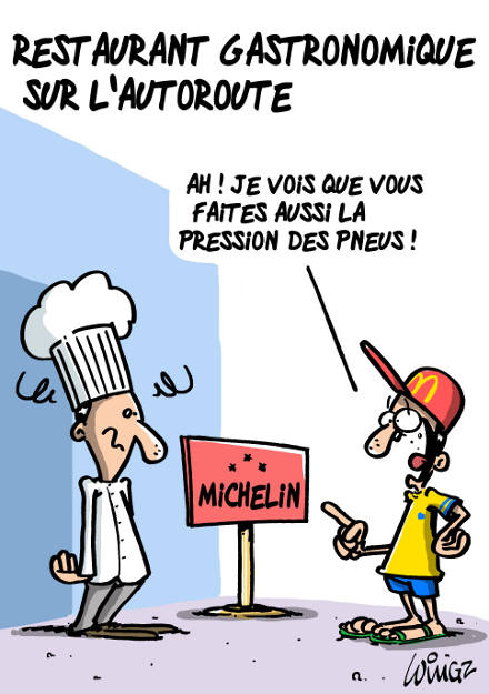 dessin humour restaurant autoroute WINGZ