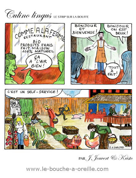 Self Service KB Dessin Humour Restaurant