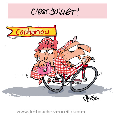C'est juillet dessin humour Olivero